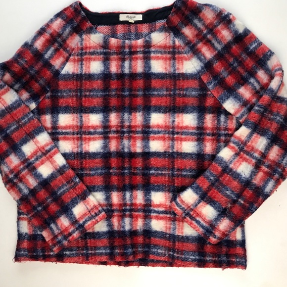 Madewell Tops - Madewell Brushed Plaid Pullover Top